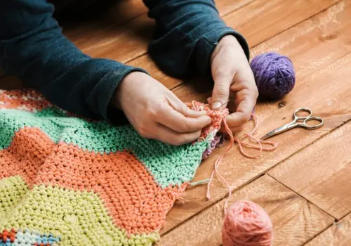 Aplicativo para aprender fazer tapete de crochê